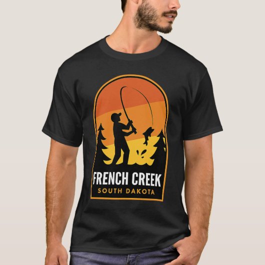 Franse Creek South Dakota Vist T-shirt (Voorkant)
