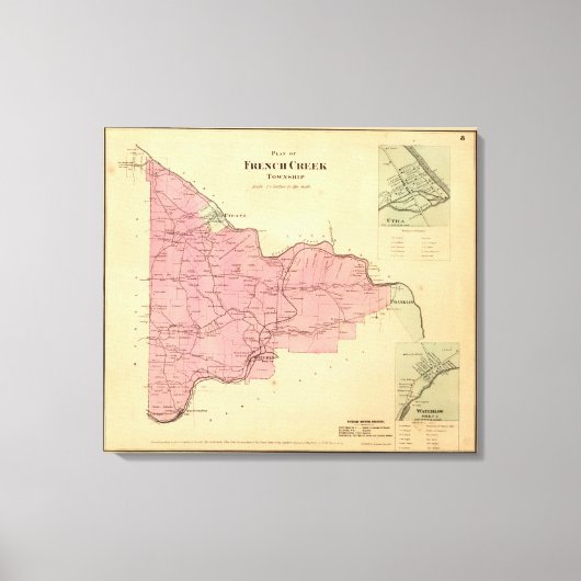 Franse Creek Township Canvas Afdruk (Voorkant)