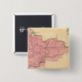 Franse Creek Township Vierkante Button 5,1 Cm (Voorkant /achterkant)