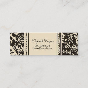Franse Creme ~ Slim Calling Card / Visitekaartje Contactkaartje