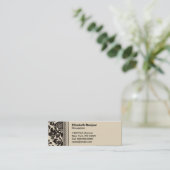 Franse Creme Slim-oproepkaart Contactkaartje (Staand voorkant)