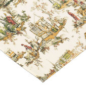 Franse Creme Toile Chinoiserie stijl rustiek Lange Tafelloper (Hoek)