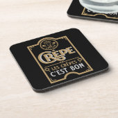 Franse crêpes bier onderzetter (Linkerzijde)