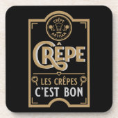 Franse crêpes bier onderzetter (Voorkant)