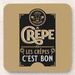 Franse crêpes bier onderzetter