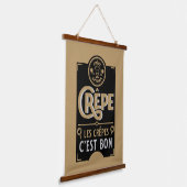 Franse crêpes hangend wandkleed (Gebogen)