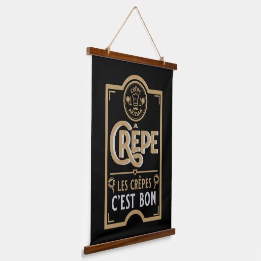 Franse crêpes hangend wandkleed (Gebogen)