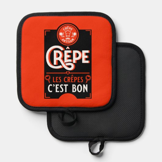 Franse crêpes pannenlap (Voorkant / Achterkant)