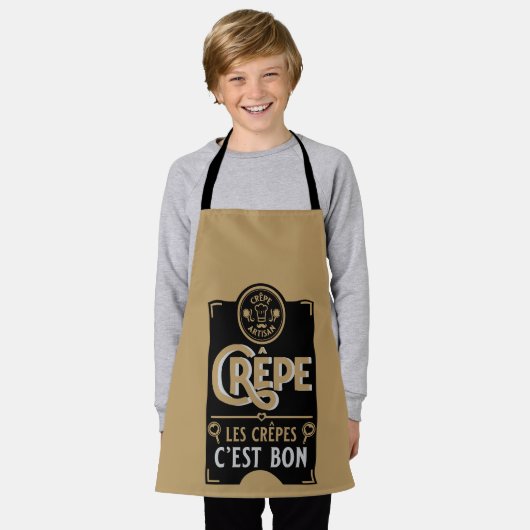 Franse crêpes schort (Gedragen)