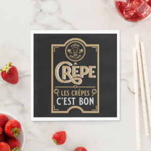 Franse crêpes servet