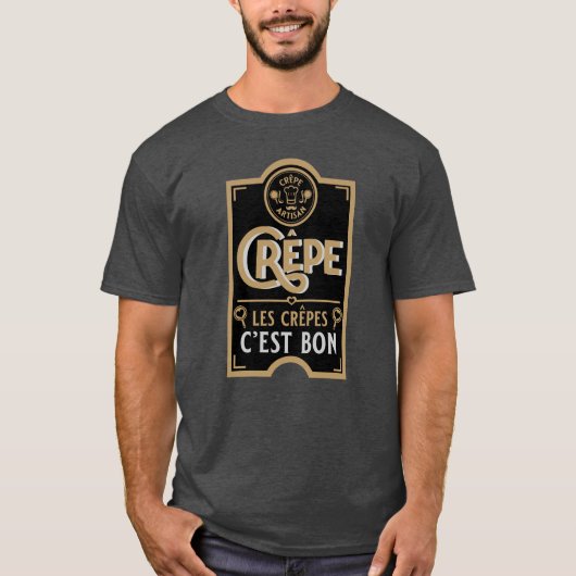 Franse crêpes t-shirt (Voorkant)