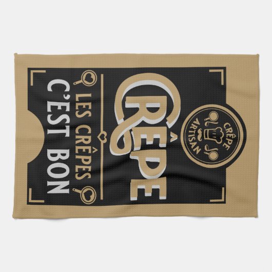 Franse crêpes theedoek (Horizontaal)