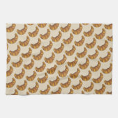 Franse croissant Buttery Flaky Hot Pastry Foodie Theedoek (Horizontaal)