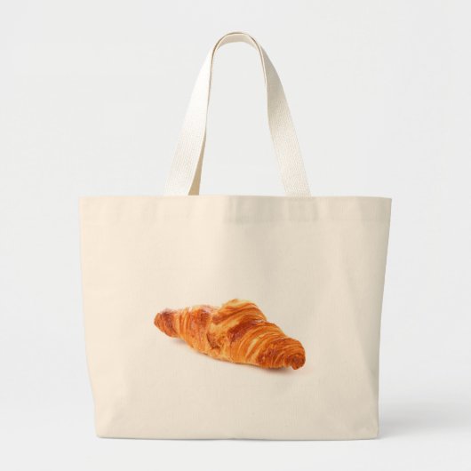 Franse croissant grote tote bag (Voorkant)