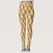 Franse croissant Hot Flaky Buttery Foodie Leggings (Voorkant)