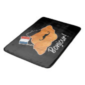 Franse Croissant Lover Frankrijk Vlag Francophile Badmat (Gekanteld)