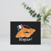 Franse Croissant Lover Frankrijk Vlag Francophile Briefkaart (Staand voorkant)