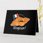 Franse Croissant Lover Frankrijk Vlag Francophile Kaart (Gele Bloem)