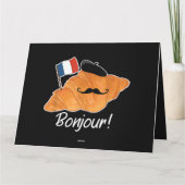 Franse Croissant Lover Frankrijk Vlag Francophile Kaart (Achterkant)