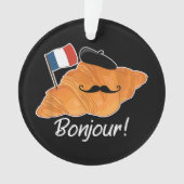 Franse Croissant Lover Frankrijk Vlag Francophile Ornament (voorkant)