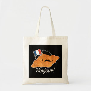 Franse Croissant Lover Frankrijk Vlag Francophile Tote Bag