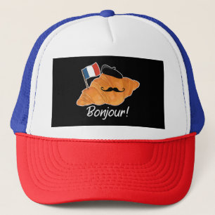 Franse Croissant Lover Frankrijk Vlag Francophile Trucker Pet