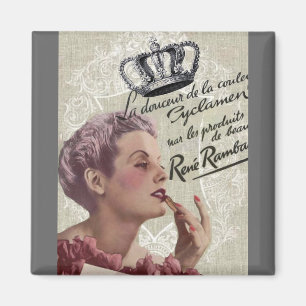 Franse Crown girly glamor fashionista parisian Magneet