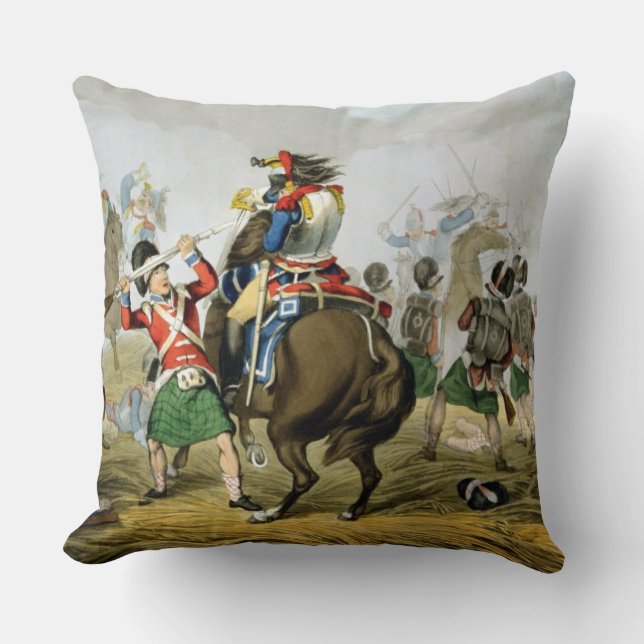 Franse Cuirassiers bij de slag om Waterloo, Char Kussen (Voorkant)