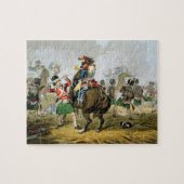 Franse Cuirassiers bij de slag om Waterloo, Char Legpuzzel (Horizontaal)
