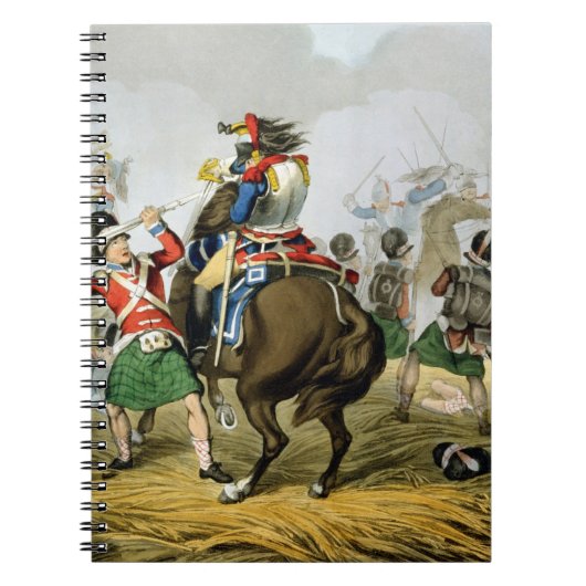 Franse Cuirassiers bij de slag om Waterloo, Char Notitieboek (Voorkant)
