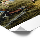 Franse Cuirassiers bij de slag om Waterloo, Char Poster (Hoek)