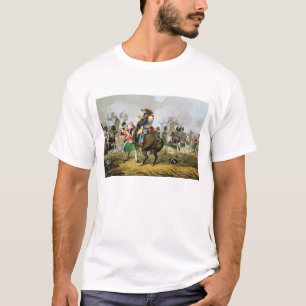 Franse Cuirassiers bij de Slag van Waterloo, T-shirt