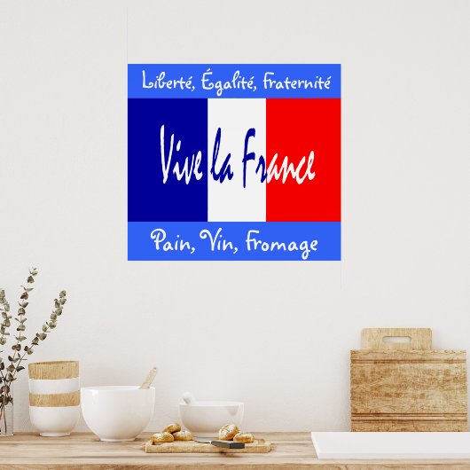 Franse Cuisine Poster (Keuken)