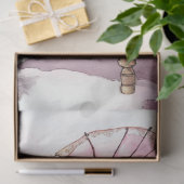 Franse Daisy de Cat Decoupage Tissuepapier (Geschenk)