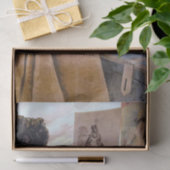 Franse Dame Pet  Kunst Galerij Ad Decoupage Tissuepapier (Geschenk)