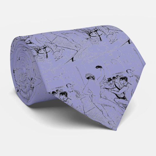 Franse dansdaad in bar stropdas (Opgerold)