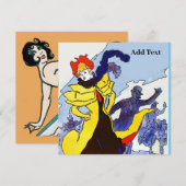 Franse danserKaarten (Voorkant / Achterkant)