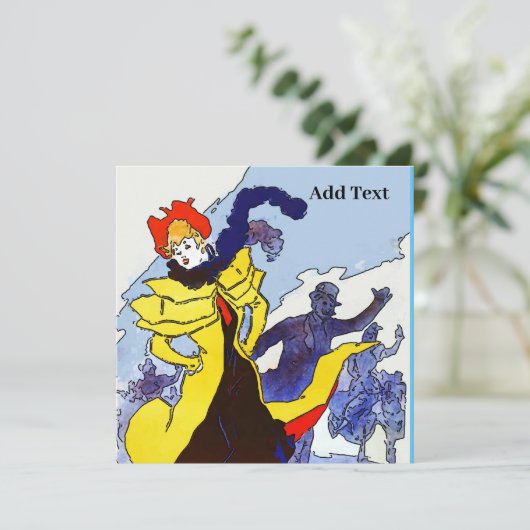  Franse danserKaarten (Staand voorkant)