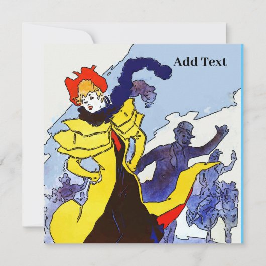 Franse danserKaarten (Voorkant)