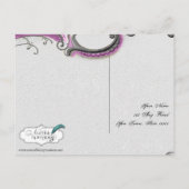 Franse Deco Lijst Posh RSVP Briefkaart (Achterkant)