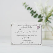 Franse Deco Lijst Posh RSVP Briefkaart (Staand voorkant)