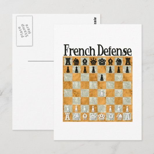 Franse defensie briefkaart (Voorkant / Achterkant)