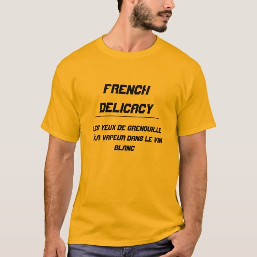 Franse Delicacy T-shirt (Voorkant)