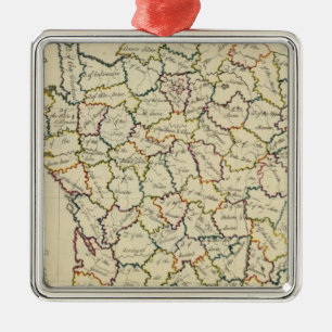 Franse departementen metalen ornament