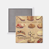 franse dessert cake gebak bakkerij magneet (Voorkant / Achterkant)