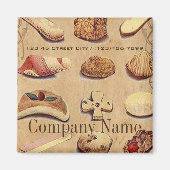 franse dessert cake gebak bakkerij magneet (Voorkant)