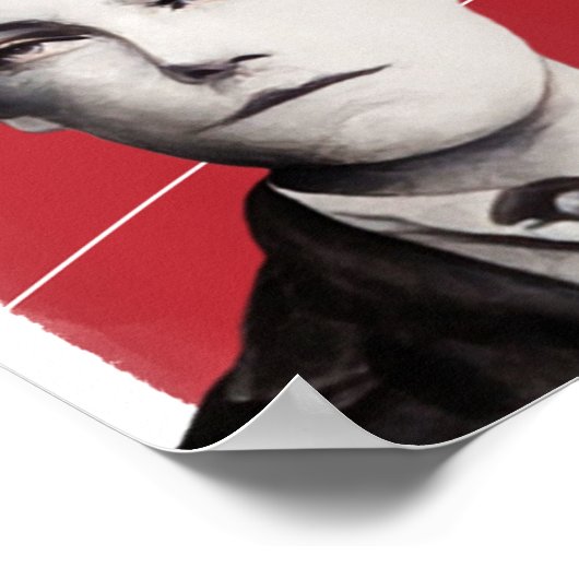 Franse dichter Arthur Rimbaud illustratie Poster (Hoek)