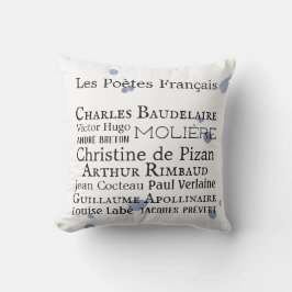 Franse dichters buitenshuis Pillow Buitenkussen