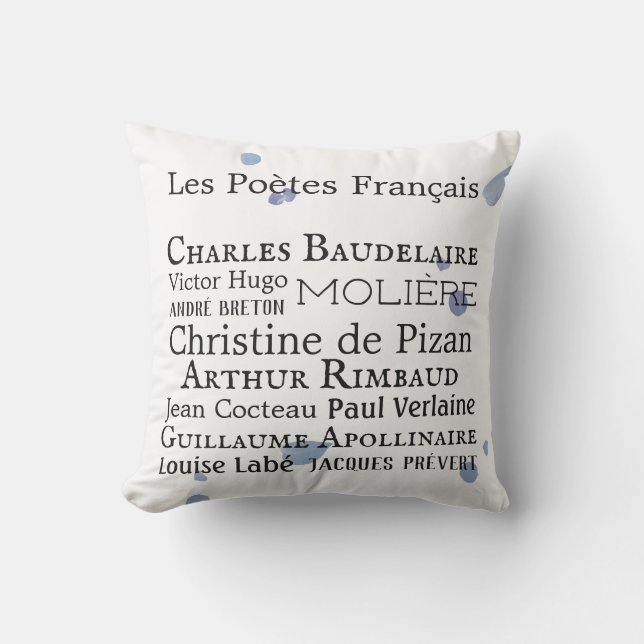 Franse dichters buitenshuis Pillow Buitenkussen (Voorkant)