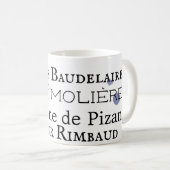 Franse dichters koffie Mok (Voorkant rechts)